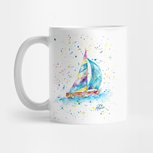 Sailboat by Jan Marvin Mug